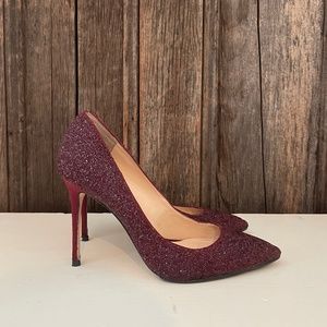 Imagine by Vince Camuto 4" Jeweled heels in currant.  Rare! Somewhat NIB